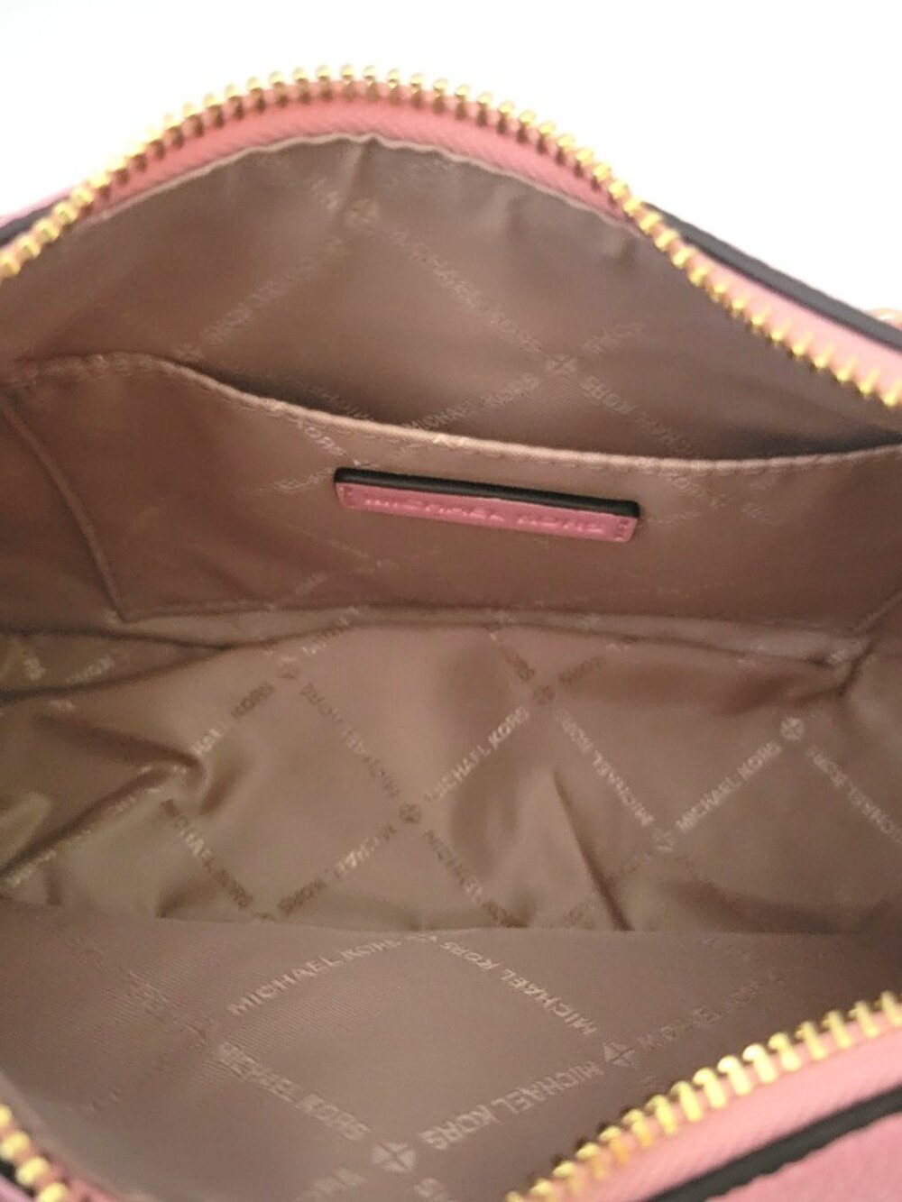 Michael Kors Jet Set Travel Large Embellished Pouchette Crossbody Carnation - Picture 7 of 7